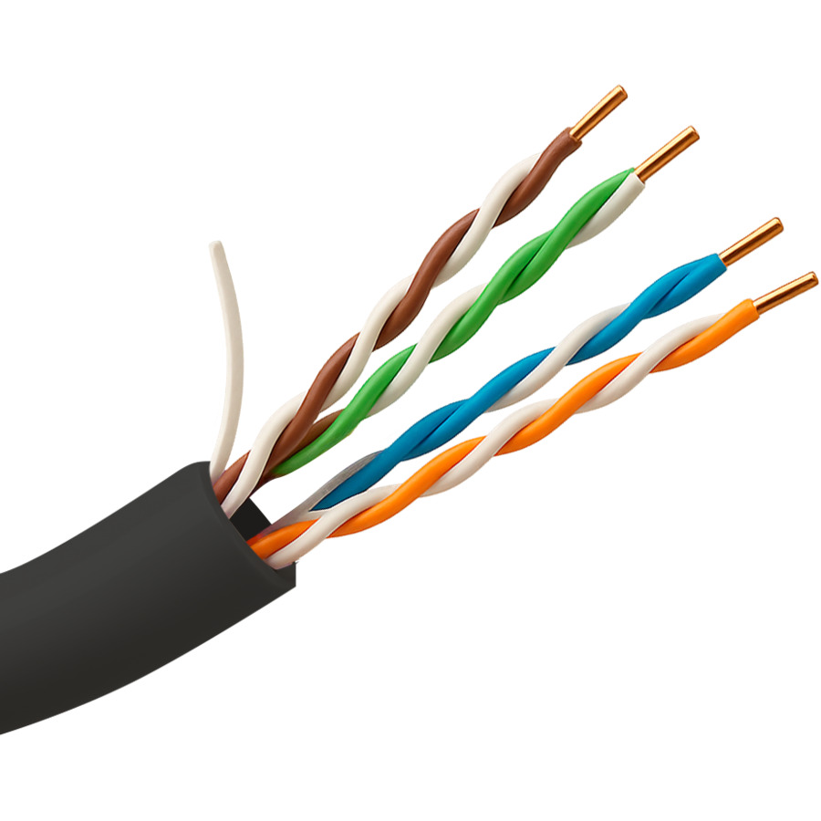 UV-UTP5E-305-OUTDOOR CCA ~ Tīkla kabelis ārdarbu montāžai UTP Cat5E (Al) (spole 305m)
