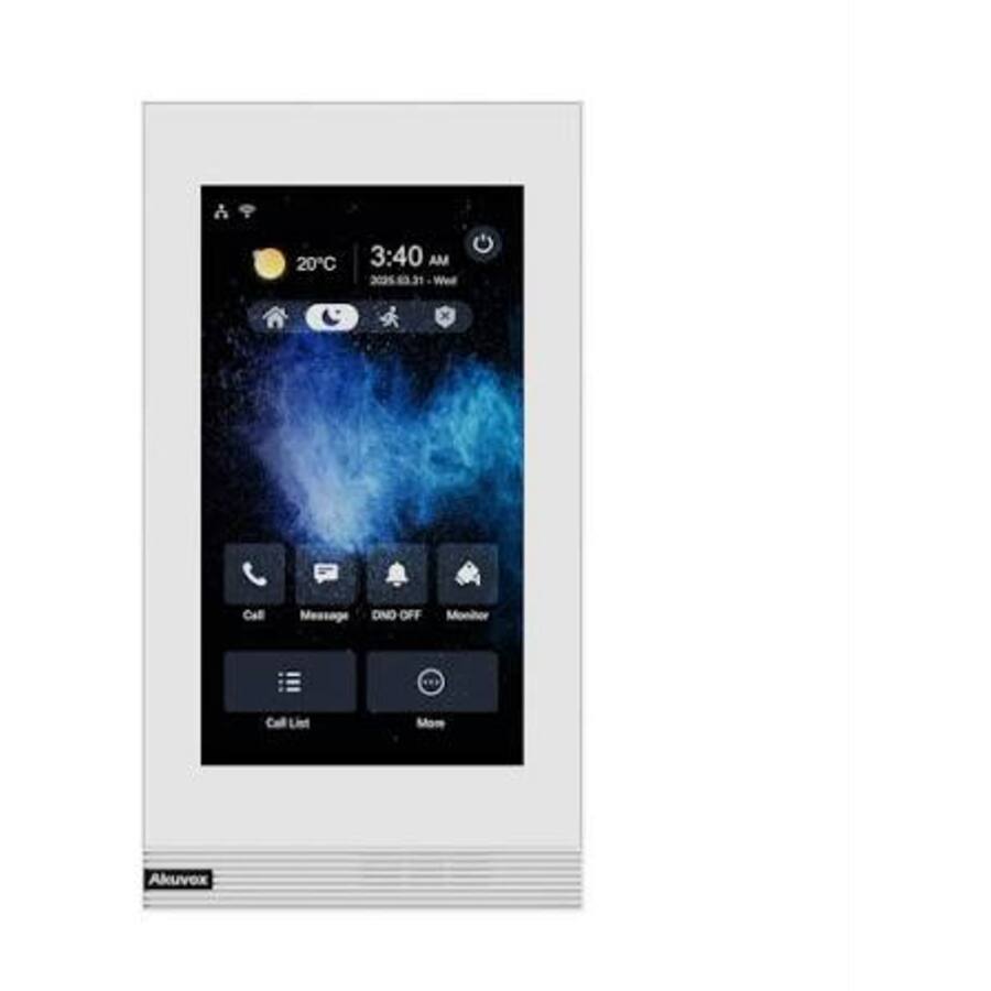 S562-V-W ~ Akuvox IP монитор видеодомофона с PoE 7" сенсорный настенный