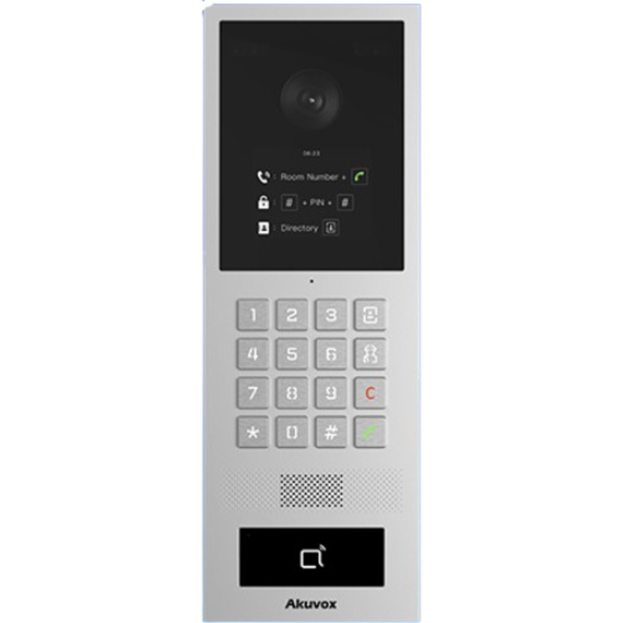 S532IP ~ Akuvox IP вызывная панель видеодомофона с PoE, 2-мя реле и EM&MF считывателем IP66