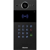 R20K-L Black ~ Akuvox уличная IP вызывная панель видеодомофона с LTE, PoE и RFID считывателем