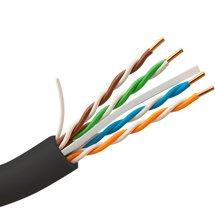 UV-UTP6-305-BC-OUTDOOR ~ UNV tīkla kabelis ārdarbu montāžai Cat6 UTP (Cu) (spole 305m)