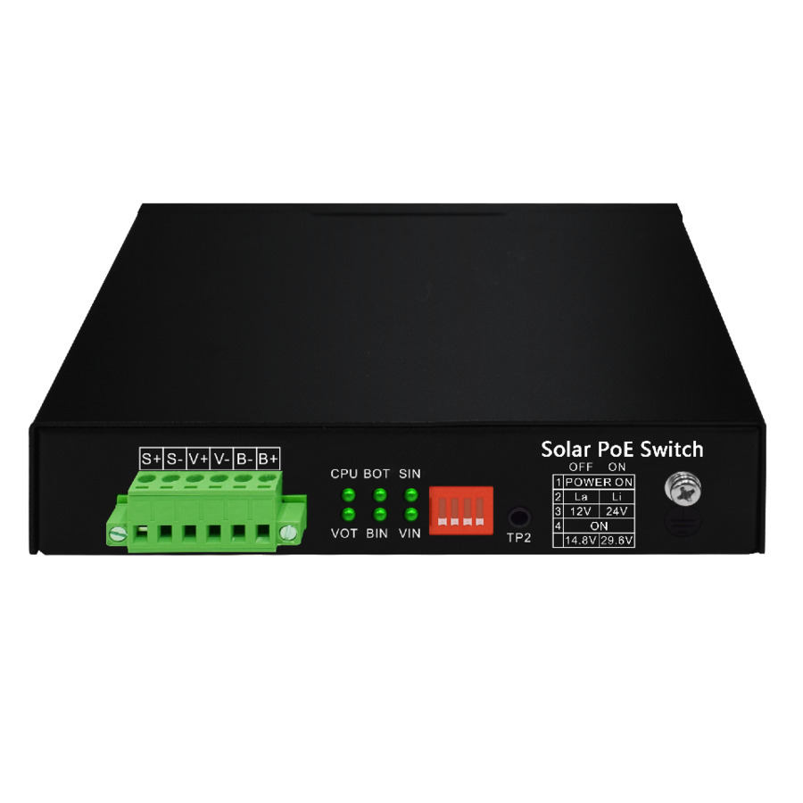 WI-PS306GF-UPS ~ гигабитный SMART PoE UPS switch коммутатор 120W с RS‑485 и PV/акум. входами