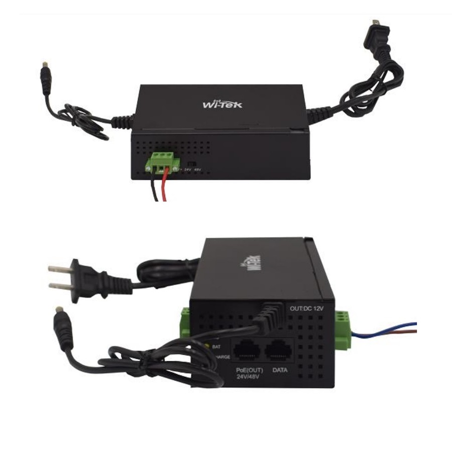 WI-PS302G-UPS ~ Gigabit 2 portu PoE inžektors 30W ar UPS funkciju 30AH max