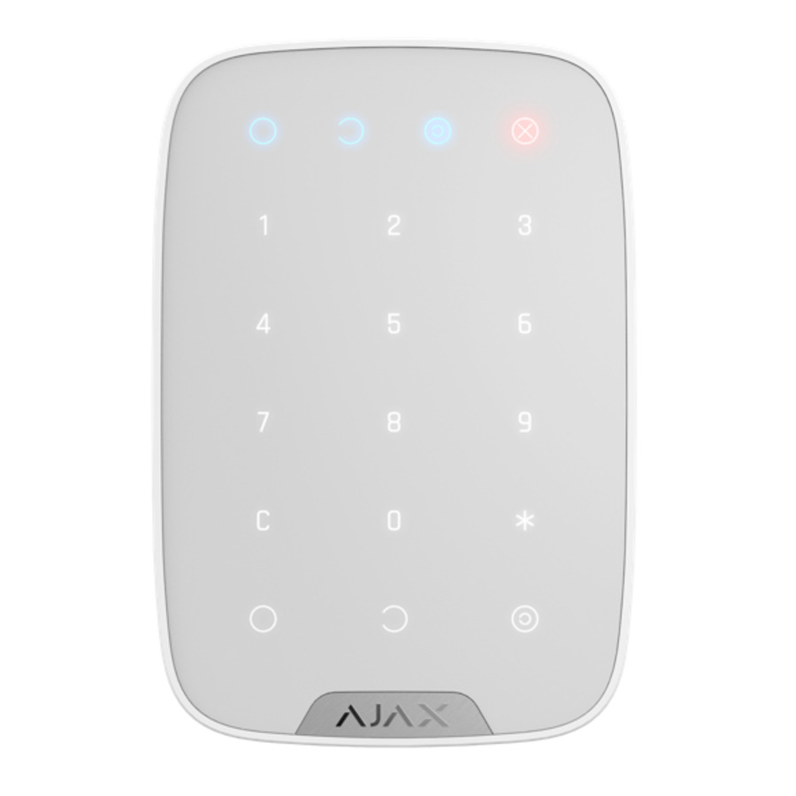 KeyPad W ~ Bezvadu skārienjutīga tastatūra Ajax 868MHz