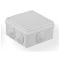 S-BOX 106 WH ~ Sadales kārba ar sānu gumijam balta IP65 100x100x50mm