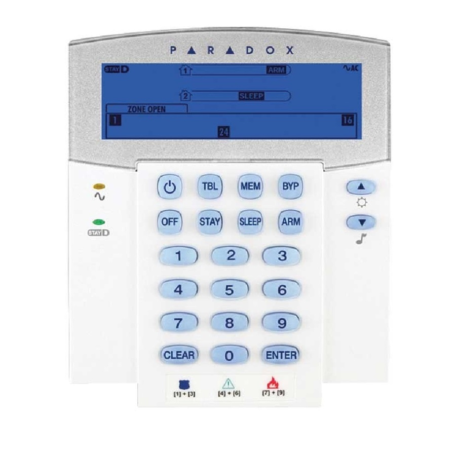K35 ~ Проводная символьная LCD клавиатура Paradox SP/MG