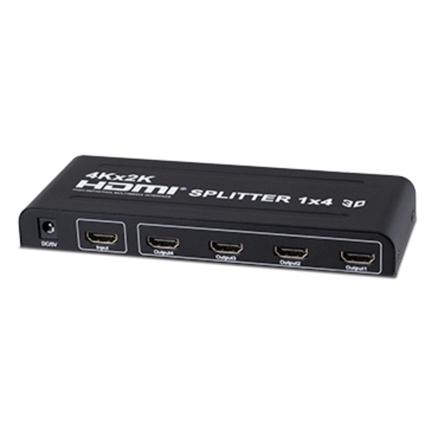 PR-SP104(4K) ~ HDMI dalītājs 1IN / 4OUT 4K@30Hz DC5V