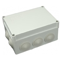 S-BOX 306 ~ Sadales kārba ar sānu gumijam pelēka IP65 150x110x70mm