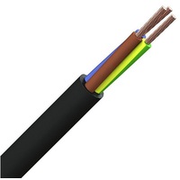 Elektrības kabelis melns 3*0.75 H03VV-F