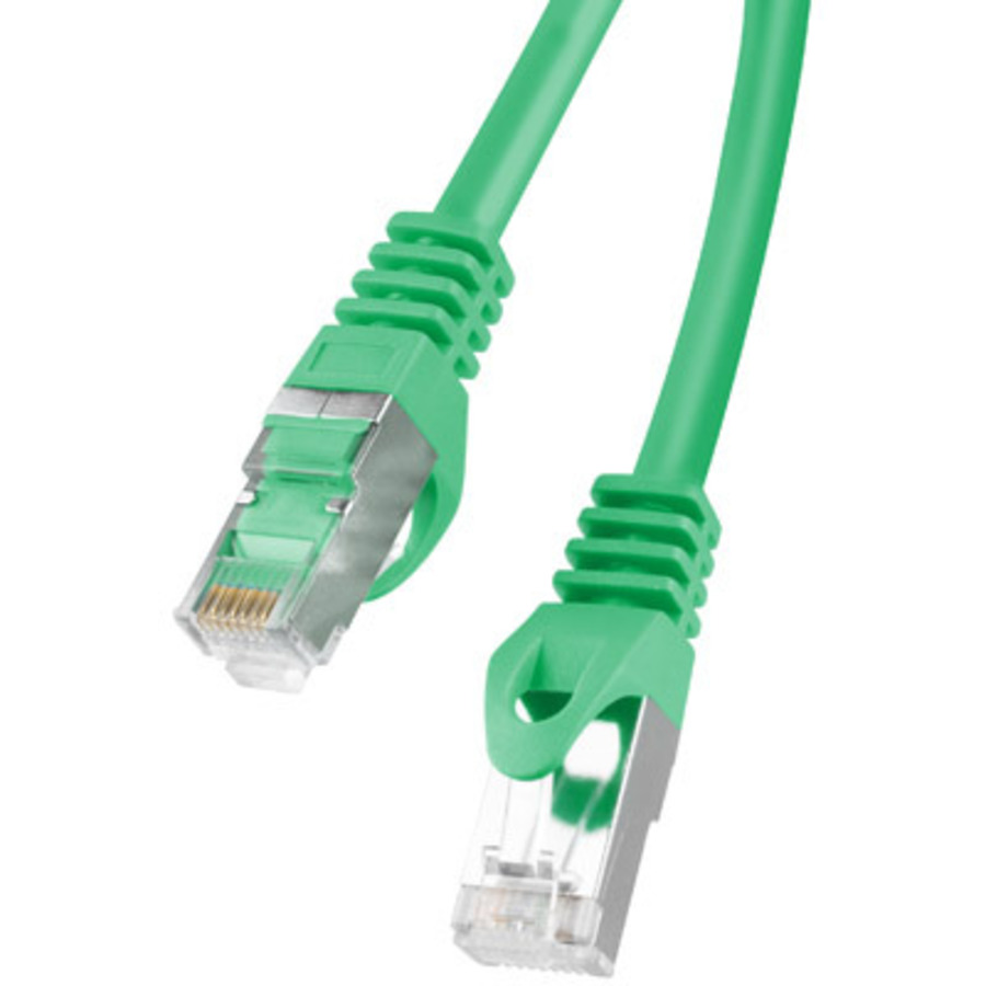 RJ45 kabelis / Patch kabelis 25cm CAT6 FTP (zaļš)