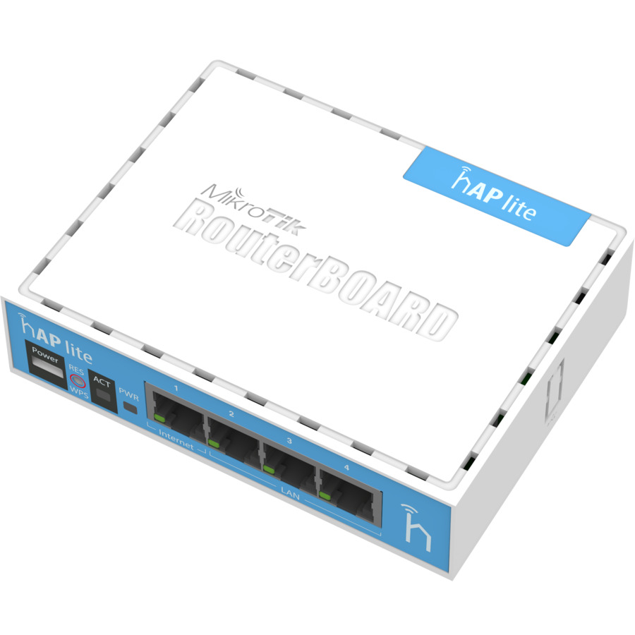 hAP Lite RB941-2nD ~ Маршрутизатор / WiFi точка доступа 300Мбит 2.4ГГц (WiFi4)
