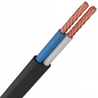 Силовой кабель черный 2*0.75 H03VVH2-F