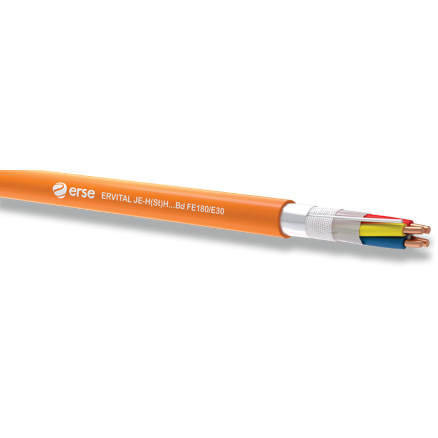 Ekranēts ugunsizturīgs kabelis 1*2*0.8+0.8mm JE-H(st)H (FE180/E30)