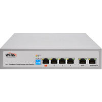 WI-PS205V3 ~ PoE Коммутатор 4FE(PoE)+2FE(Uplink)(PoE 55Вт)