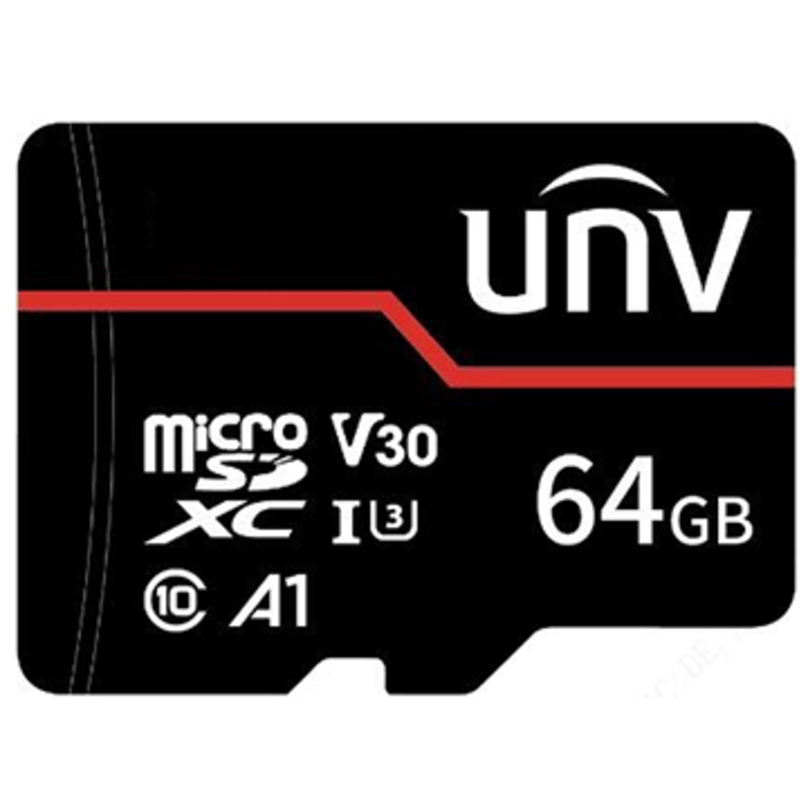 TF-64G-MT ~ 64ГБ UNV microSD карта памяти для уличного использования MLC/TLC C10/U3/V30/A1 95/70Mбит
