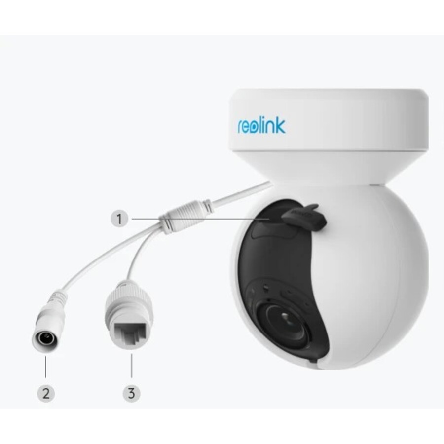 Reolink E Series E560 ~ 8MP viedā PTZ ar AUTO-sekošanu WiFi-6 ārējā kamera