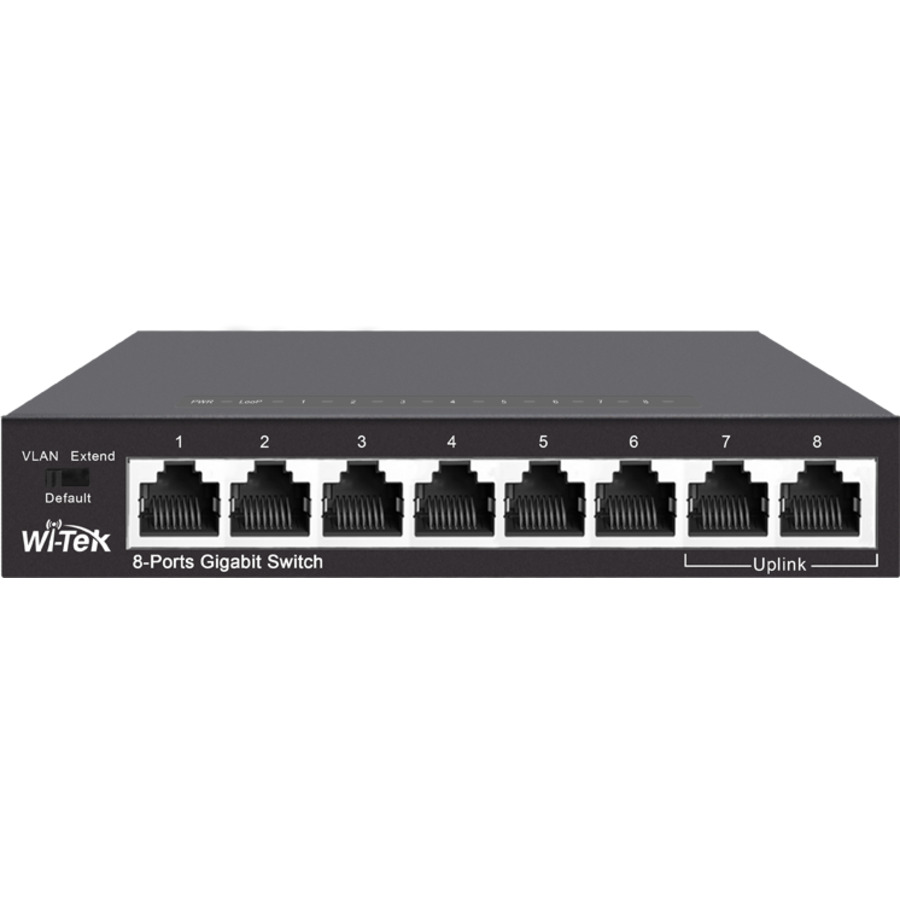 WI-SG108(V2) ~ Gigabit tīkla komutators 6GE+2GE(Uplink)(TCP/IP)