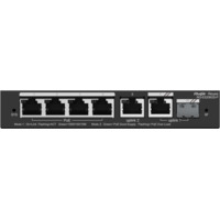 RG-ES206GS-P ~ Gigabit pārvaldāms PoE komutators 4GE(PoE)+1GE(Uplink)+1Combo(PoE 54W)