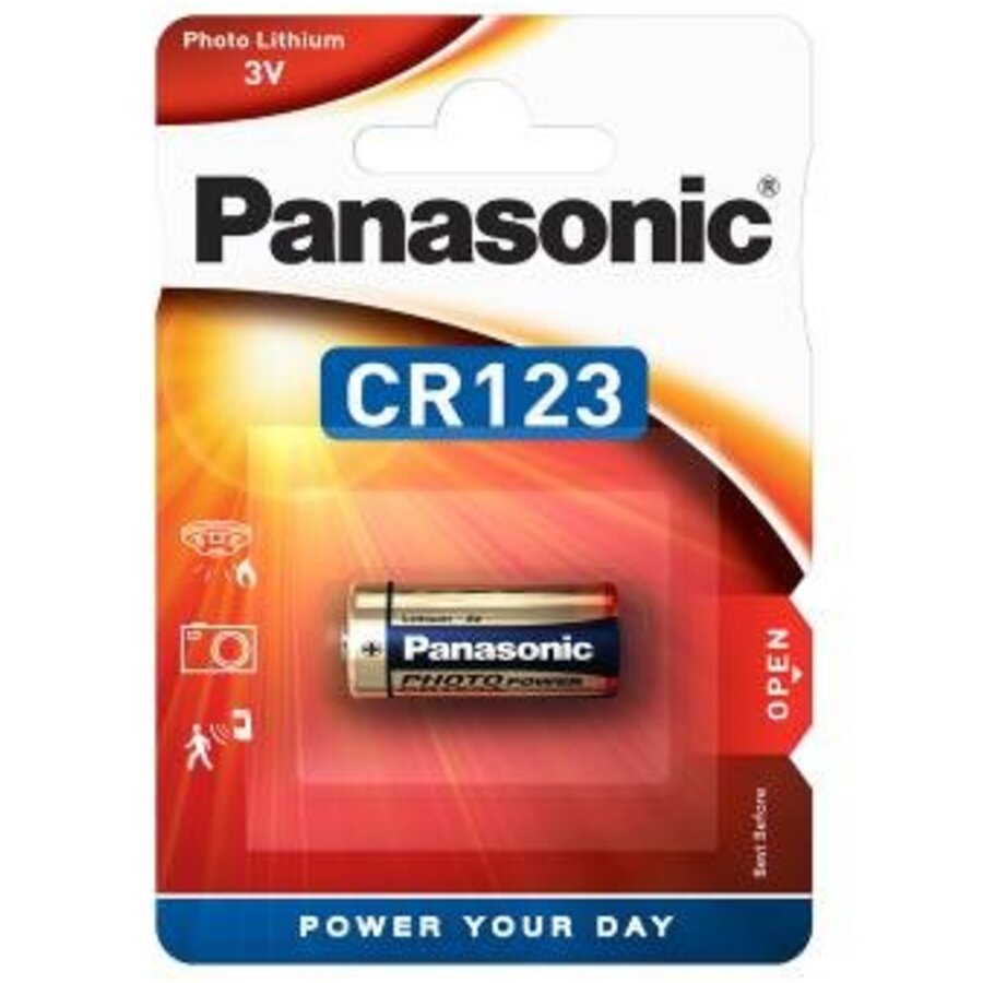 CR123A Panasonic ~ 3v baterija