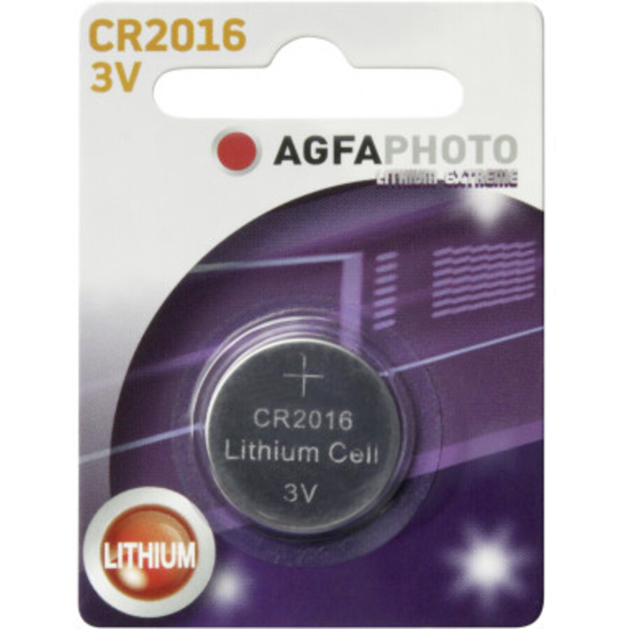CR2016 AGFAPHOTO ~ 3v litija baterija