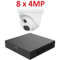 Uniarch 4MP комплект IP видеонаблюдения с PoE (NVR + 8 купольных камер)