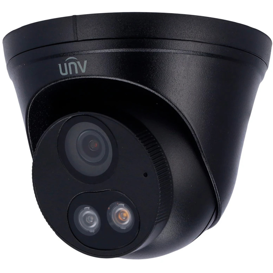 IPC3614LB-AF28K-DL BLACK ~ UNV Colorhunter IP kamera 4MP 2.8mm (SMART IR + WHITE LED)