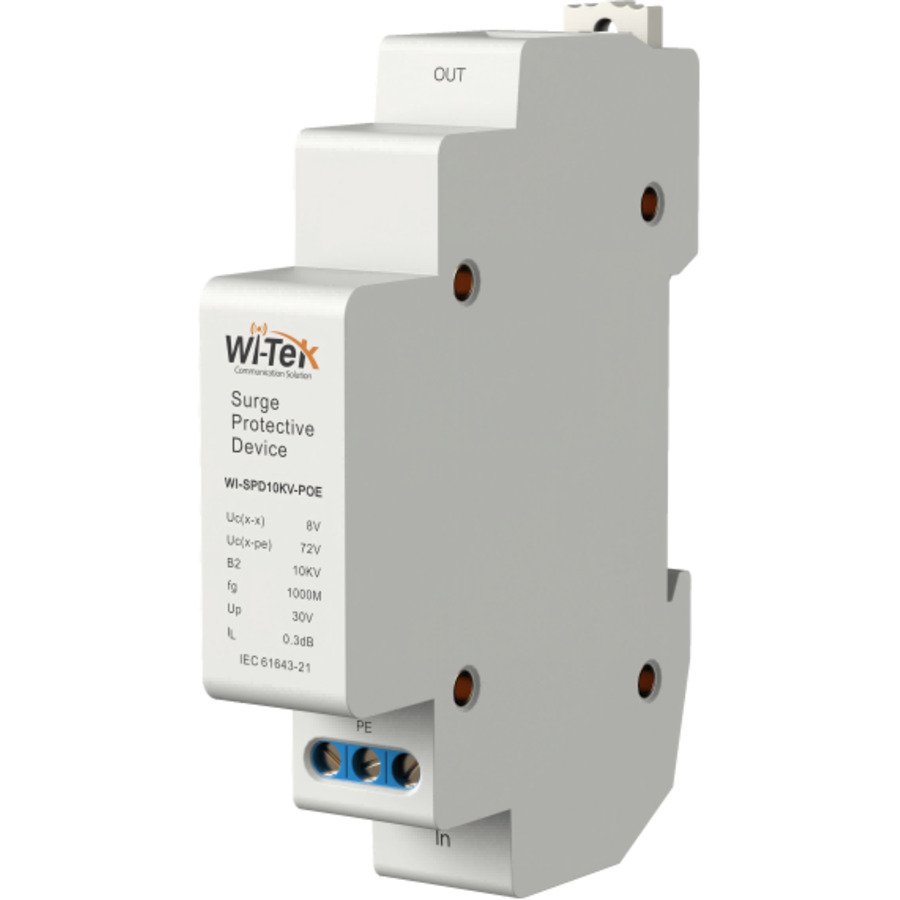 WI-SPD10KV-POE ~ Гигабитный PoE фильтр на DIN-рейке