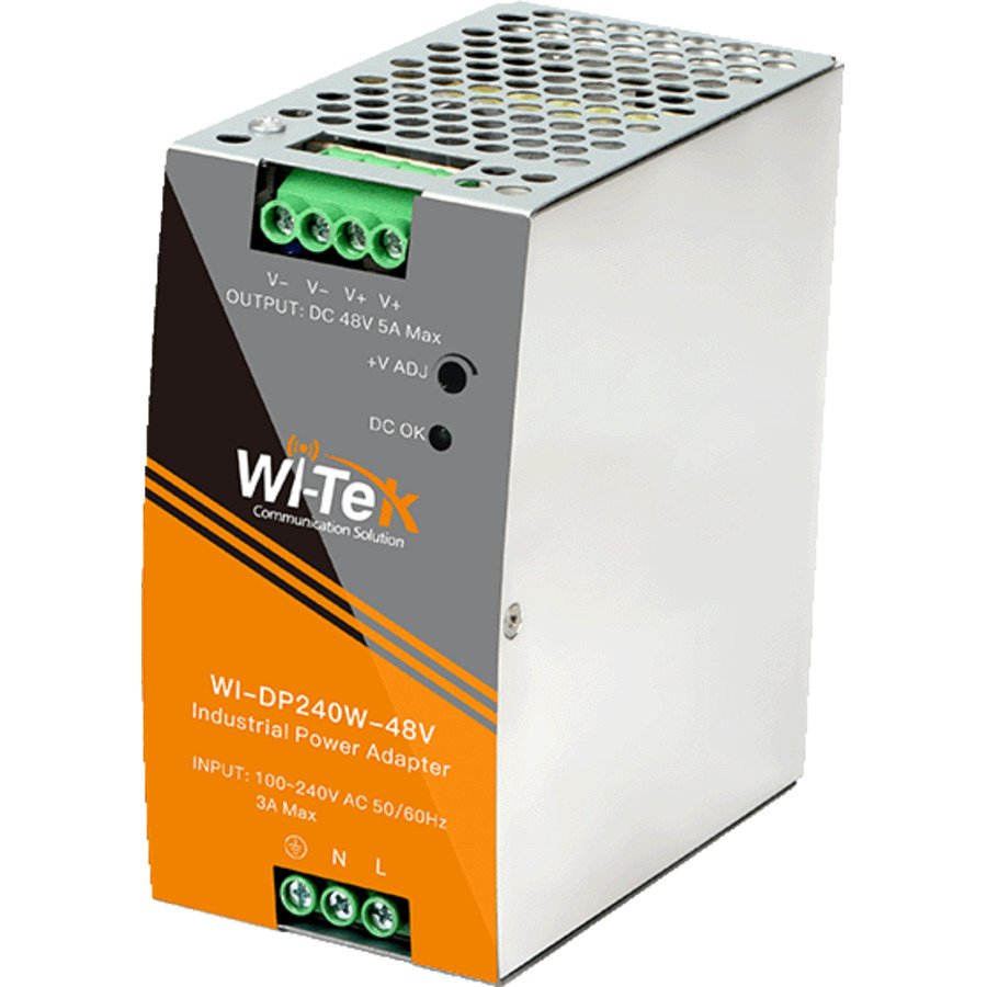 WI-DP240W-48V ~ Barošanas bloks uz DIN sliedes 5A 48v 240W