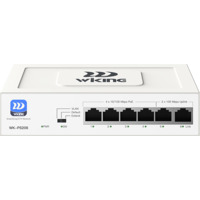 WK-PS206 ~ PoE Коммутатор 4FE(PoE)+2FE(Uplink)(PoE 45Вт)