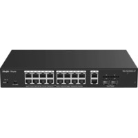RG-ES220GS-LP ~ Gigabit pārvaldāms PoE komutators 16GE(PoE)+2SFP+2GE(Uplink)(PoE 130W)