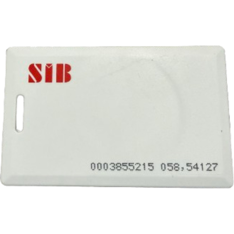 EM 01-SIB LOGO ~ EM 125kHz cieta piekļuves karte ar caurumu