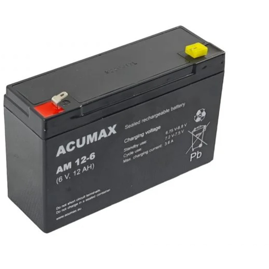12A/H 6v AM12-6 akumulātors