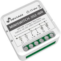 NVS-MINISWITCH-202-WR ~ Nivian WiFi умное реле на 2 линии 16A (Tuya APP) NVS-MINISWITCH-202-WR ~ Nivian WiFi умное реле на 2 линии 16A (Tuya APP)