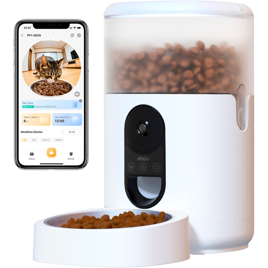 PET-PF1-4LSP ~ IMOU viedais mājdzīvnieku pārtikas dozators ar kameru
