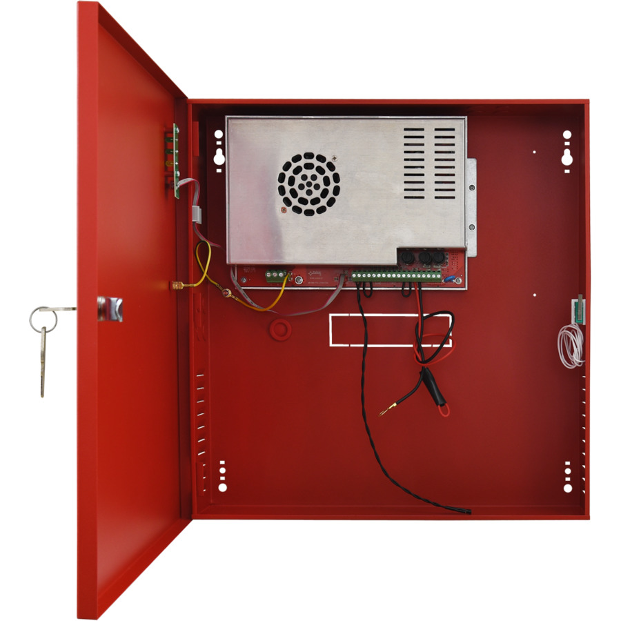 EN54C-10A17 ~ 9.2A 27.6v UPS barošanas bloks ar vietu 2 akumulātoriem EN54-4