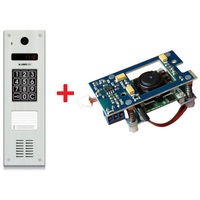 CP-2533NR + KAM-3-1 ~ Многоабонентская вызывная панель аудиодомофона с камерой и RFID считывателем врезная Laskomex