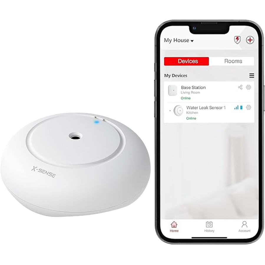 SWS51 ~ X-Sense bezvadu plūdu detektors ar WiFi IP66 (baterija līdz 3gadiem)