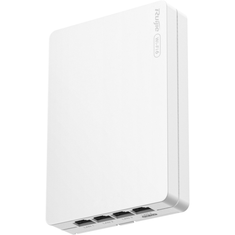 RG-RAP62-WALL ~ Гигабитная беспроводная настенная точка доступа (AP) с поддержкой Mesh WiFi 6 4GE (LAN) 1xPoE-Out