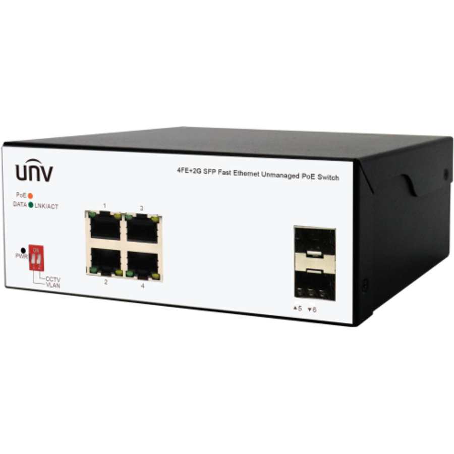 ISW2000-4T2GP-POE-IN ~ Industriāls PoE switch komutators 4FE(PoE)+2GE (SFP) 75W